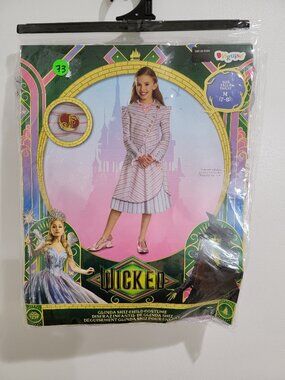 NBCUniversal Girls' Wicked the Musical Glinda Upland Shiz Classic Costume Dress